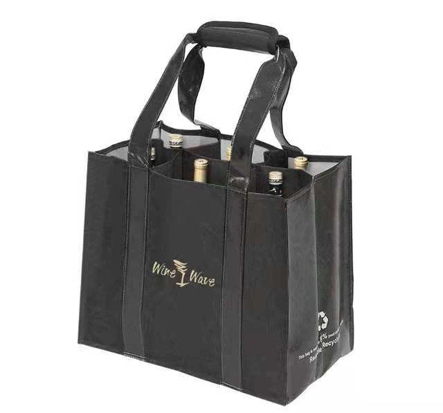 Non Woven 6 Bottle Wine Tote